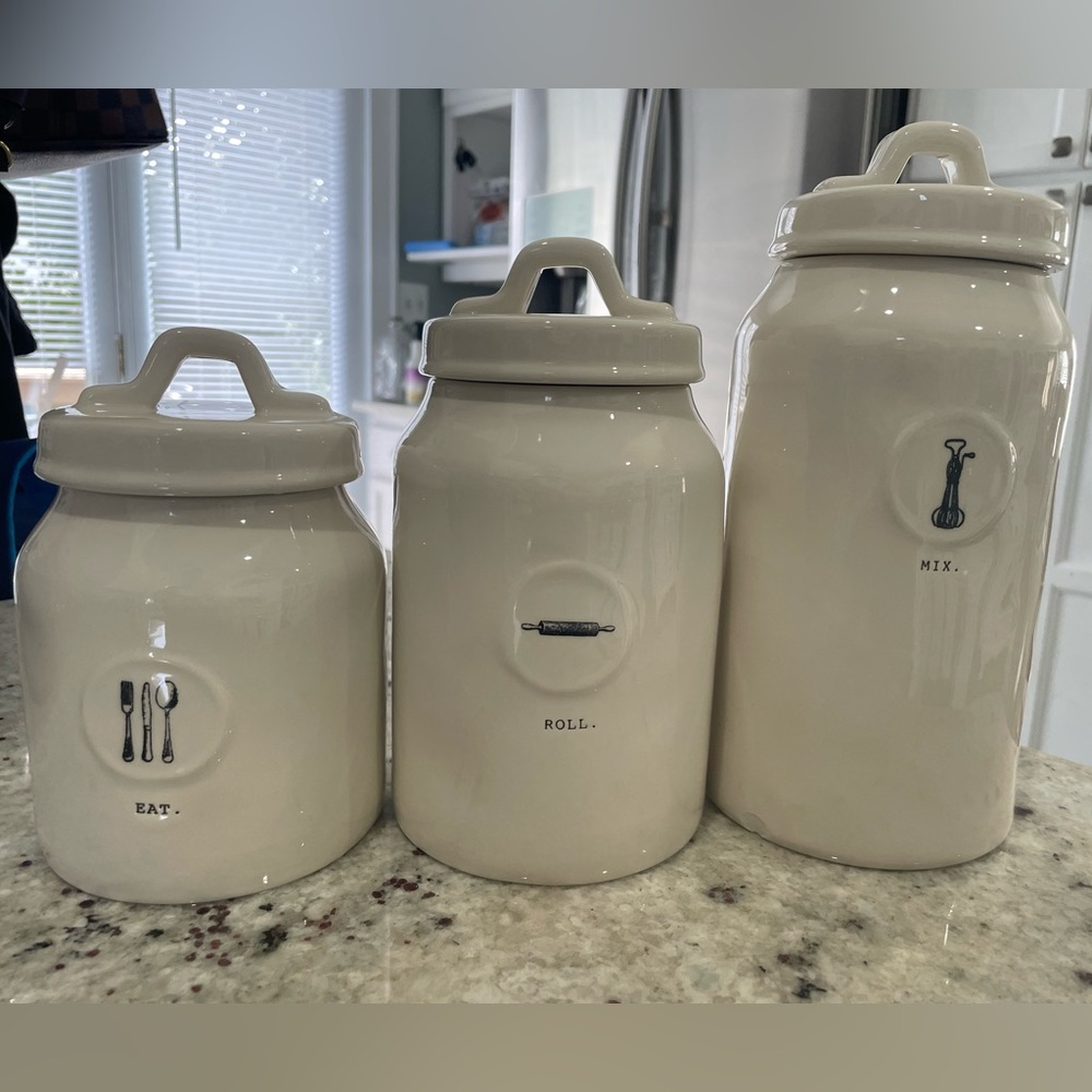 Rae Dunn canisters